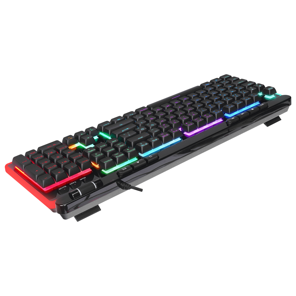 Rampage SHINE K14 Siyah USB RGB Membrane Türkçe Kablolu Gaming Klavye - Görsel 2