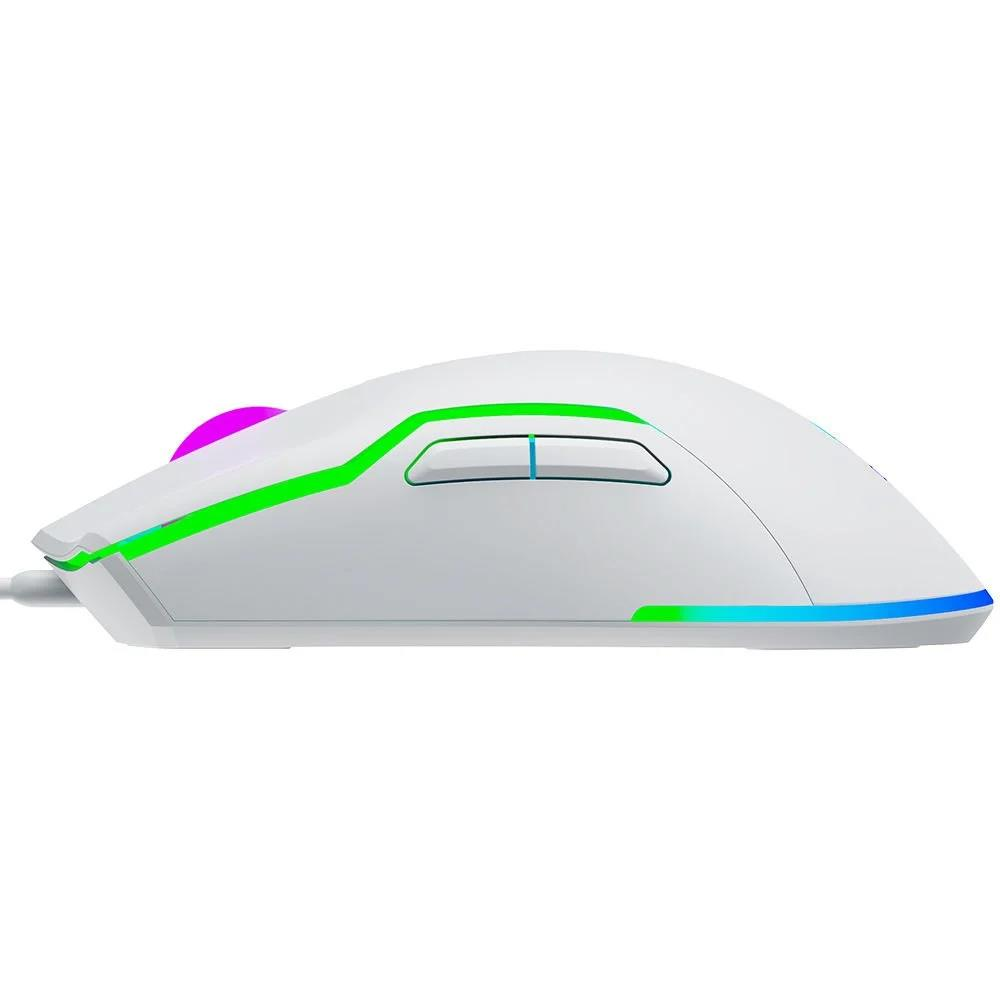 GameBooster M18 Inferno RGB 10.000 DPI Beyaz Kablosuz Gaming Mouse - Görsel 3