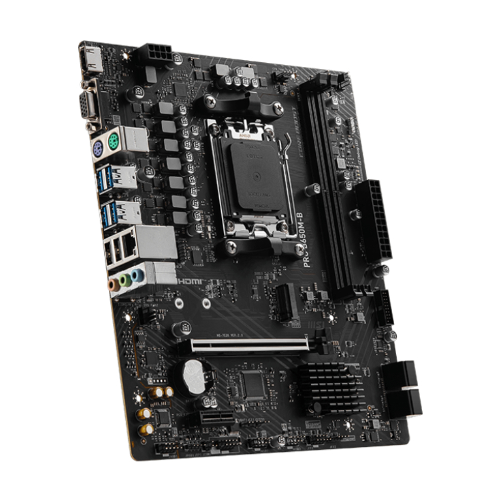 MSI PRO B650M-B 6800MHz(OC) DDR5 Soket AM5 HDMI M.2 HDMI VGA USB 3.2 mATX Anakart - Görsel 3